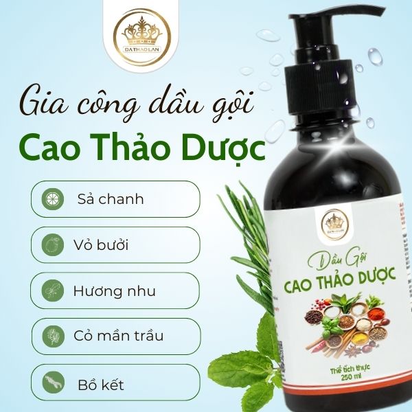 Gia công dầu gội cao dược liệu – Gia công dầu gội độc quyền