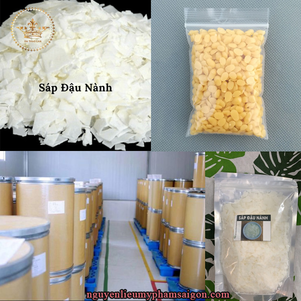 Sáp đậu nành (soy wax),Bán nguyên liệu mỹ phẩm giá sỉ