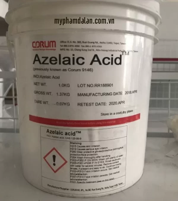Bán hoạt chất Axit Azelaic – Cung cấp nguyên liệu mỹ phẩm