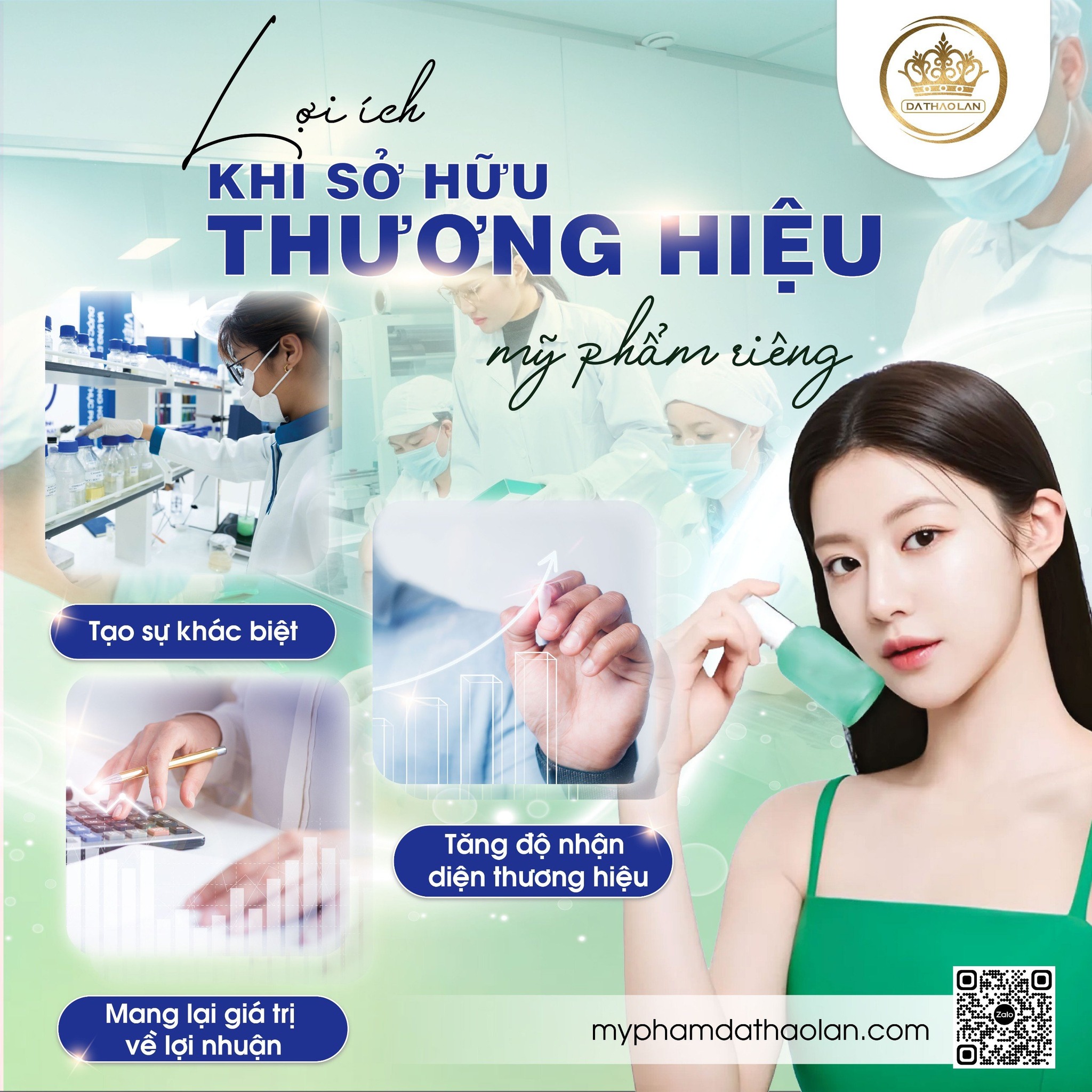 BÍ QUYẾT TẠO DỰNG THƯƠNG HIỆU MỸ PHẨM RIÊNG CÙNG DẠ THẢO LAN