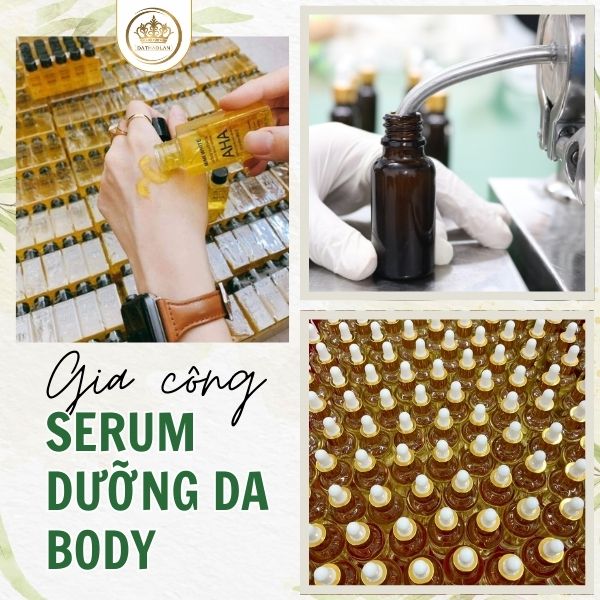 Gia công Body Serum dưỡng da dành riêng cho spa, thẩm mỹ viện