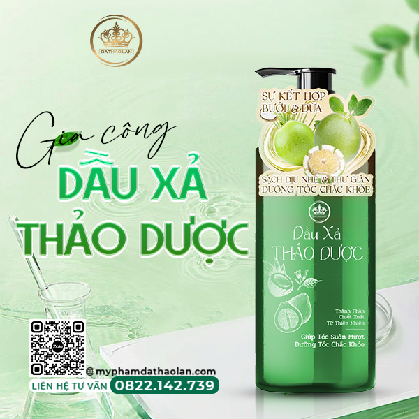 Gia công dầu xả – Bí quyết giúp tóc óng ả, mượt mà