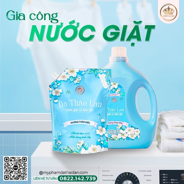 Gia công nước giặt quần áo, nước giặt cho máy giặt tại TP.HCM