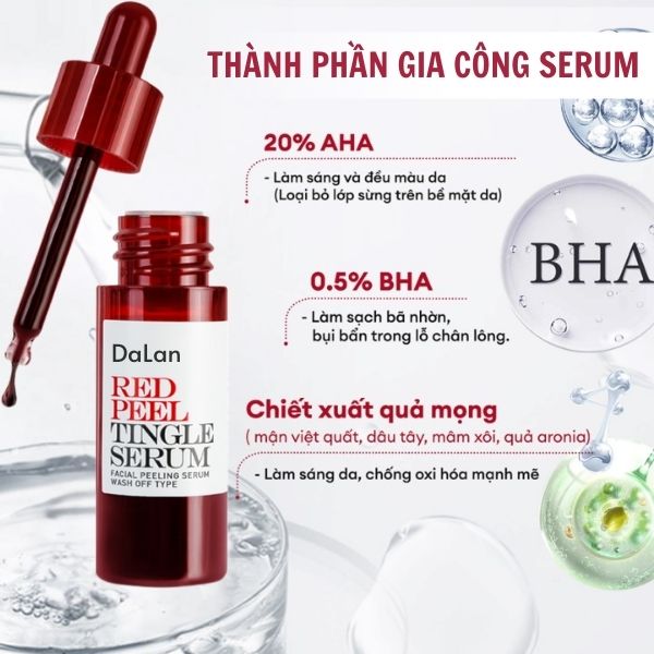 Gia công serum peel da cao cấp từ thiên nhiên, an toàn hiệu quả