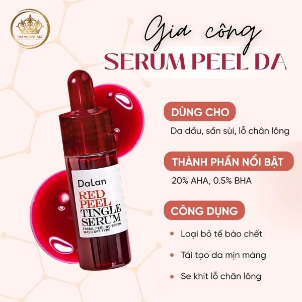 Gia công serum peel da cao cấp từ thiên nhiên