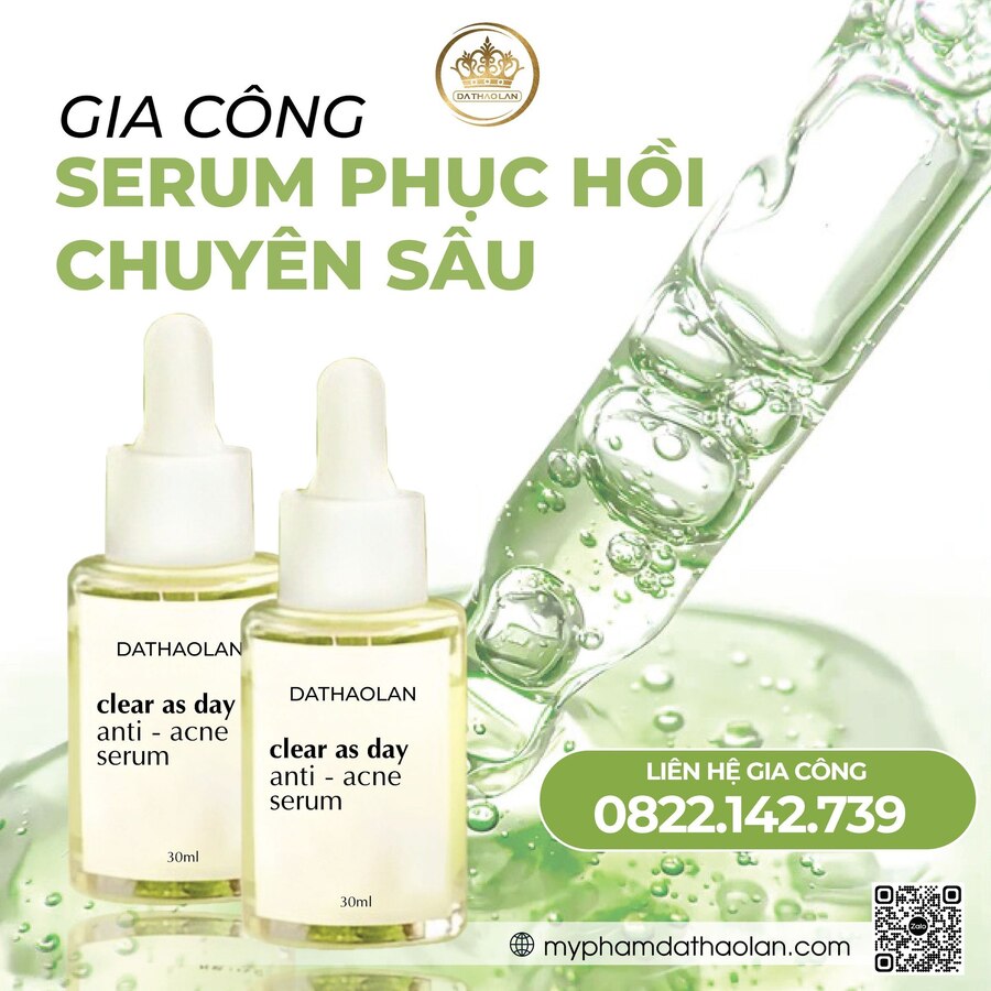  PHỤC HỒI DA CHUYÊN SÂU VỚI SERUM GIA CÔNG TẠI DẠ THẢO LAN