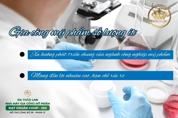 Gia công mỹ phẩm số lượng ít giúp hạn chế rủi ro