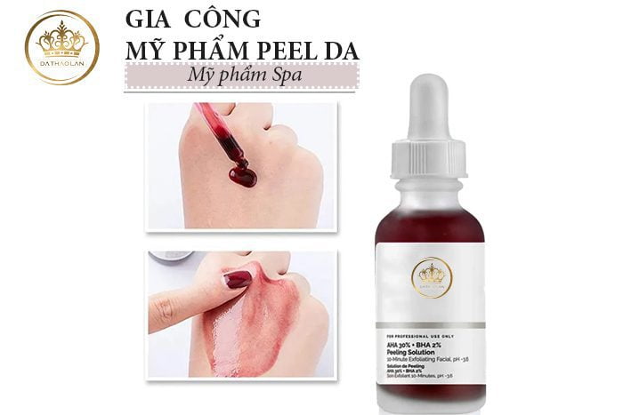 Gia công mỹ phẩm Peel da cho da spa thẩm mỹ viện không thể thiếu trong các liệu trình chăm da chuyên sâu