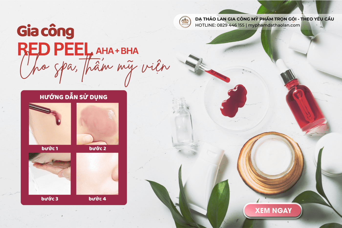 DẠ THẢO LAN- Nhà máy gia công mỹ phẩm Peel da, đối tác mà bạn không nên BỎ QUA