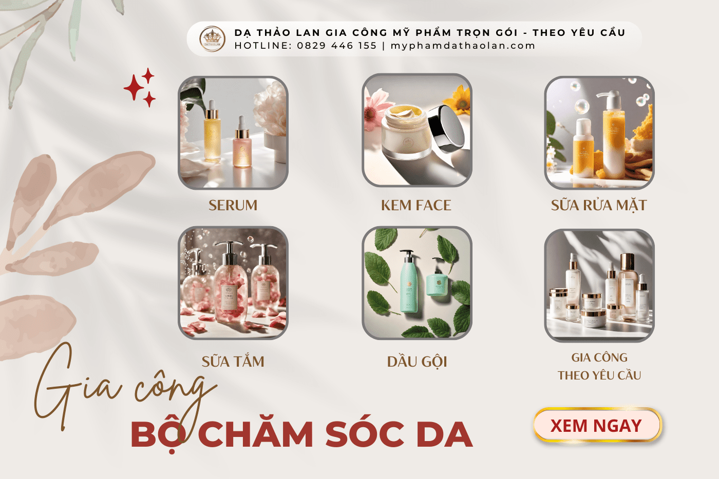 các boss nên phát triển các dòng sản phẩm gia công mỹ phẩm chăm sóc cá nhân