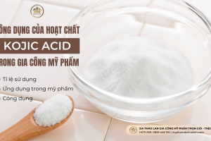 (CÔNG DỤNG) của hoạt chất Kojic Acid đối với làn da và ỨNG DỤNG của nó trong gia công mỹ phẩm hiện nay