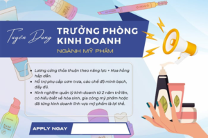 Tuyển dụng vị trí- Trưởng phòng kinh doanh