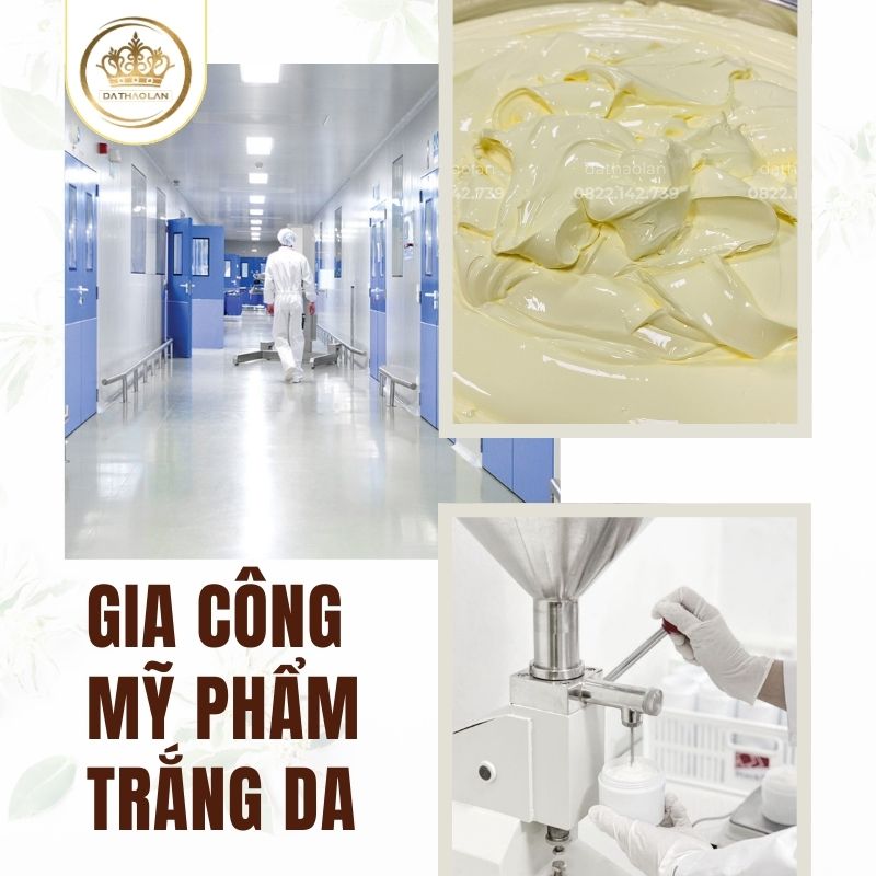 Gia công mỹ phẩm trắng da chuẩn GMP